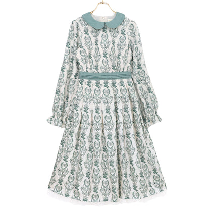 Blessing bell ケープ付きワンピース