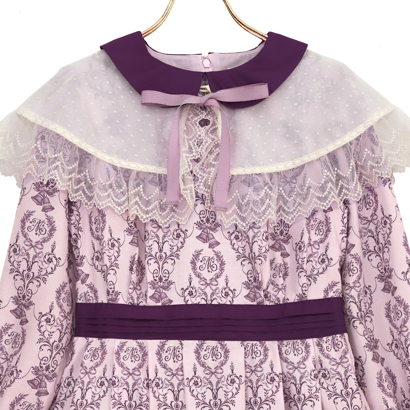 Blessing bell ケープ付きワンピース