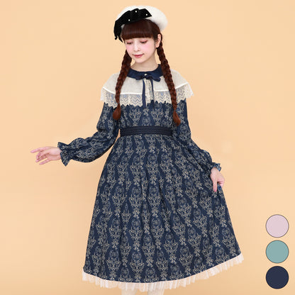 Blessing bell ケープ付きワンピース