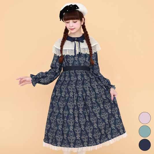 Blessing bell ケープ付きワンピース