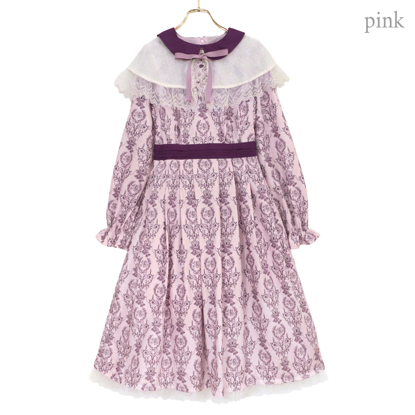 Blessing bell ケープ付きワンピース