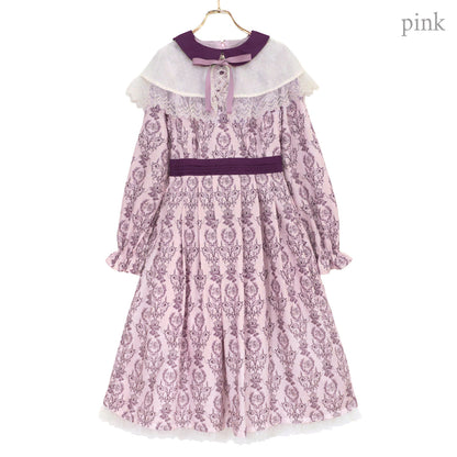 Blessing bell ケープ付きワンピース