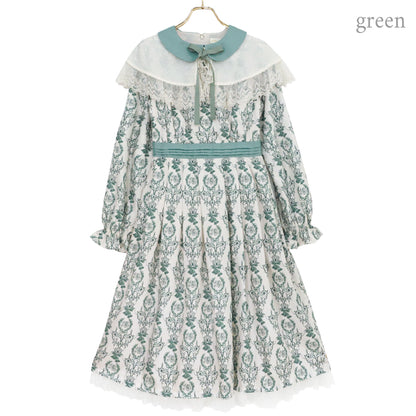 Blessing bell ケープ付きワンピース