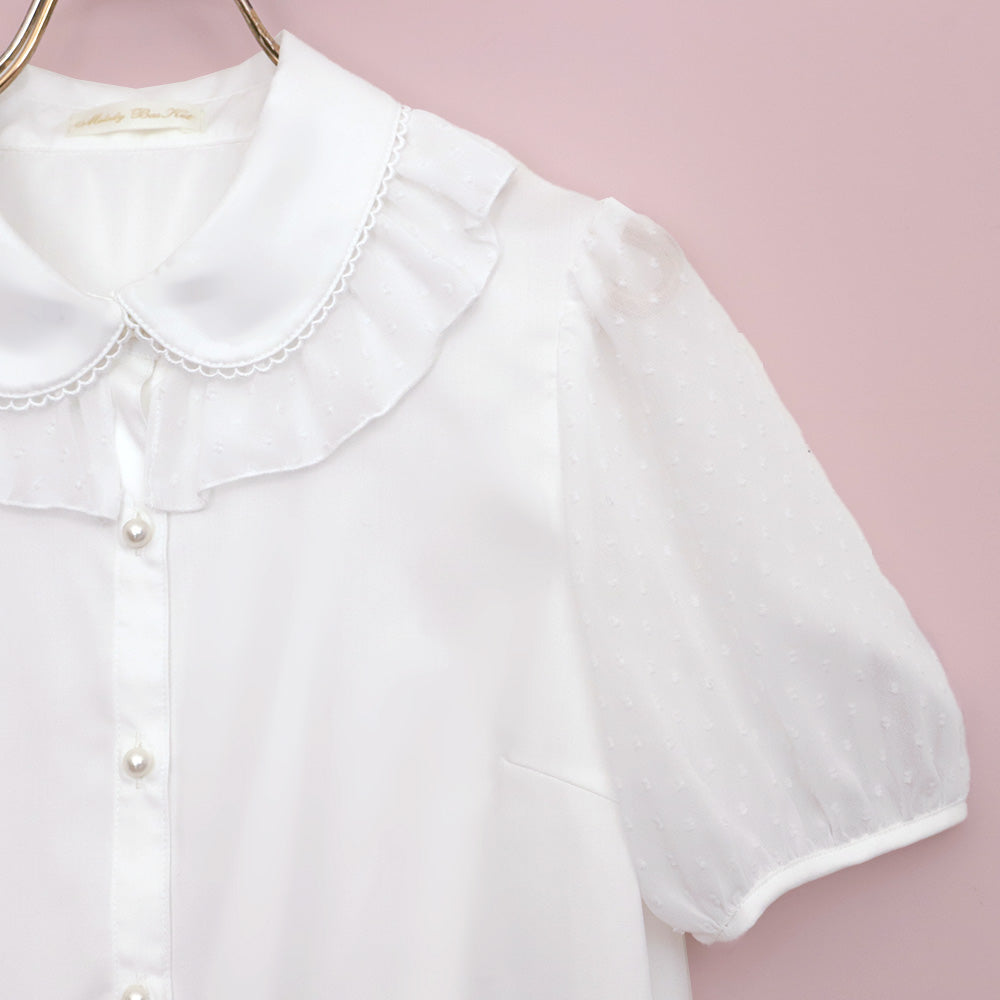 スノーカット半袖ブラウス