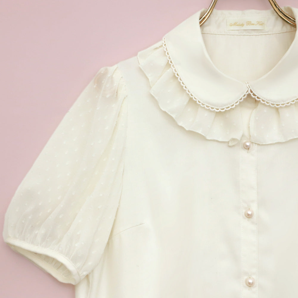 スノーカット半袖ブラウス