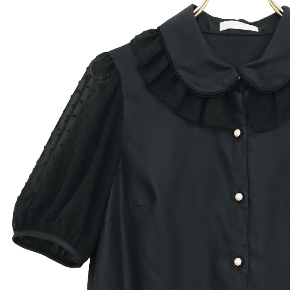 スノーカット半袖ブラウス