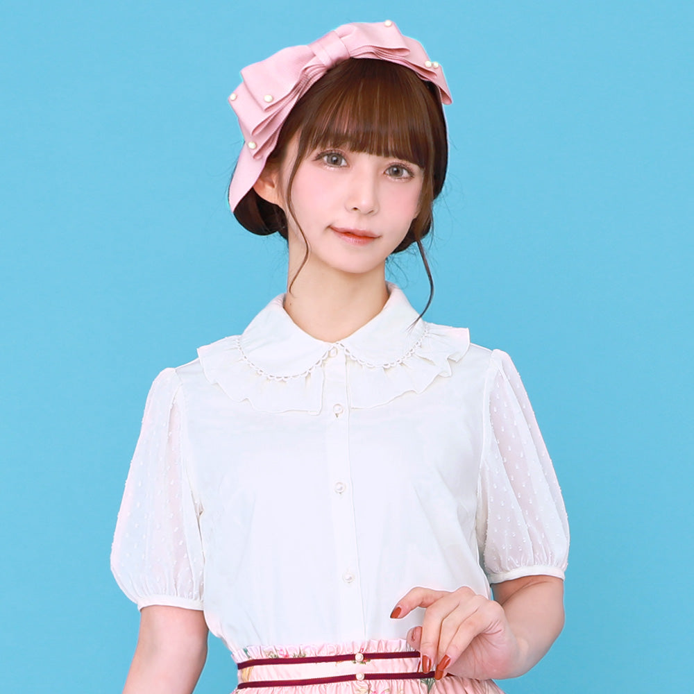 スノーカット半袖ブラウス