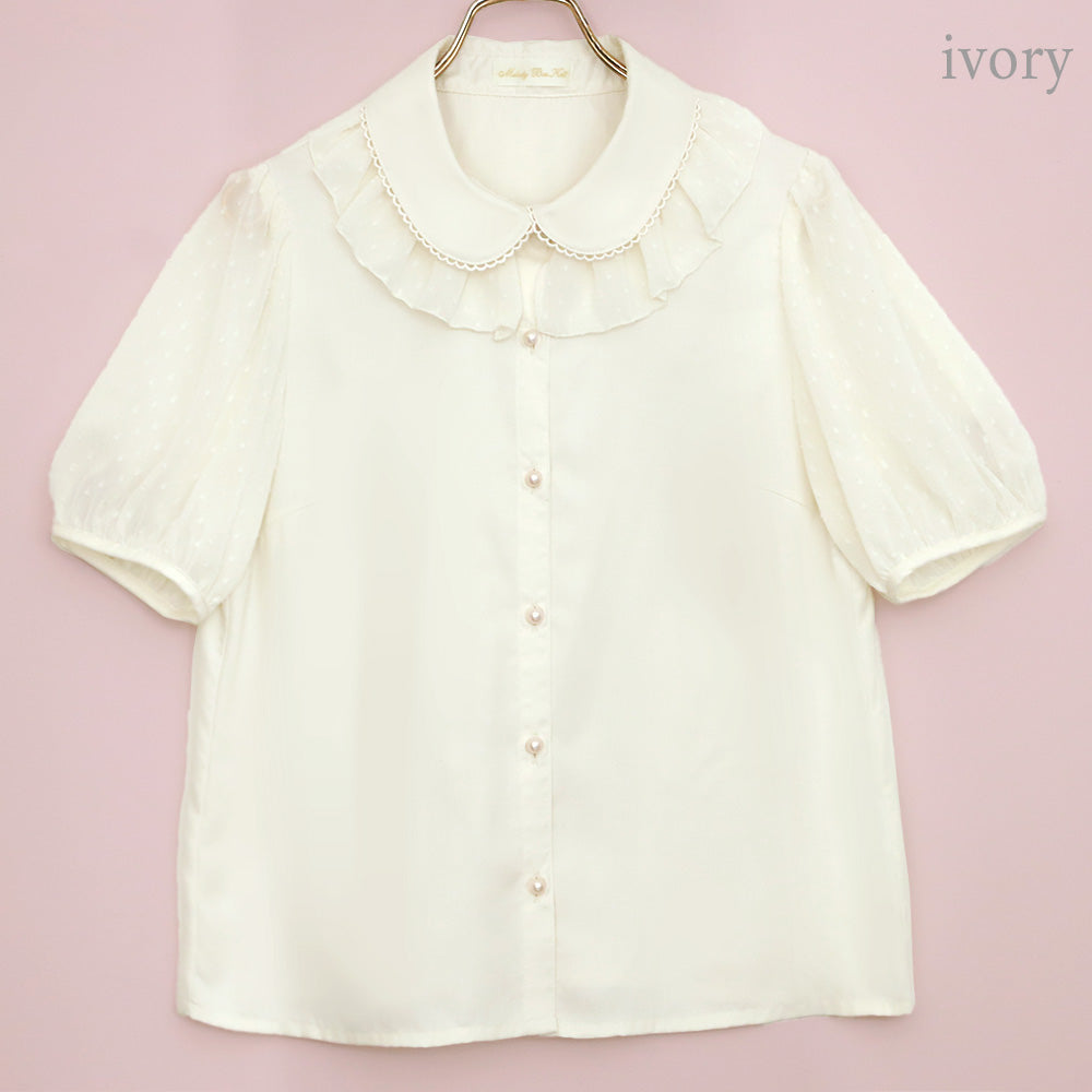 スノーカット半袖ブラウス