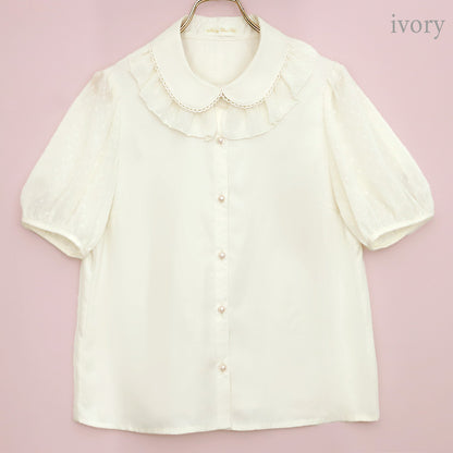 スノーカット半袖ブラウス