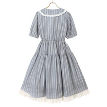 Load image into Gallery viewer, Lame stripe sailor dress
