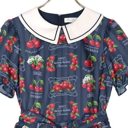 Fresh Cherry襟付きワンピース