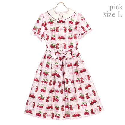 Fresh Cherry襟付きワンピース