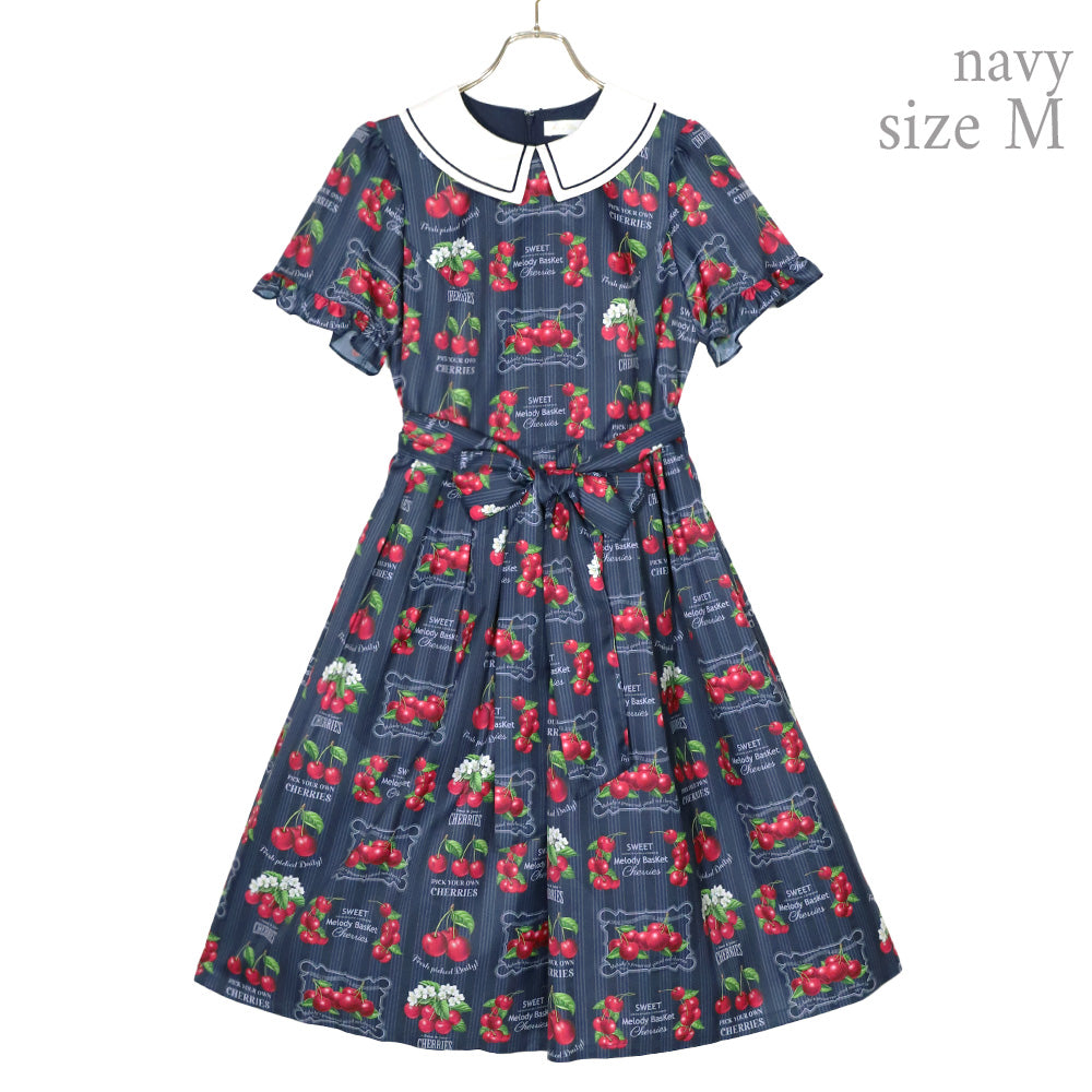 Fresh Cherry襟付きワンピース