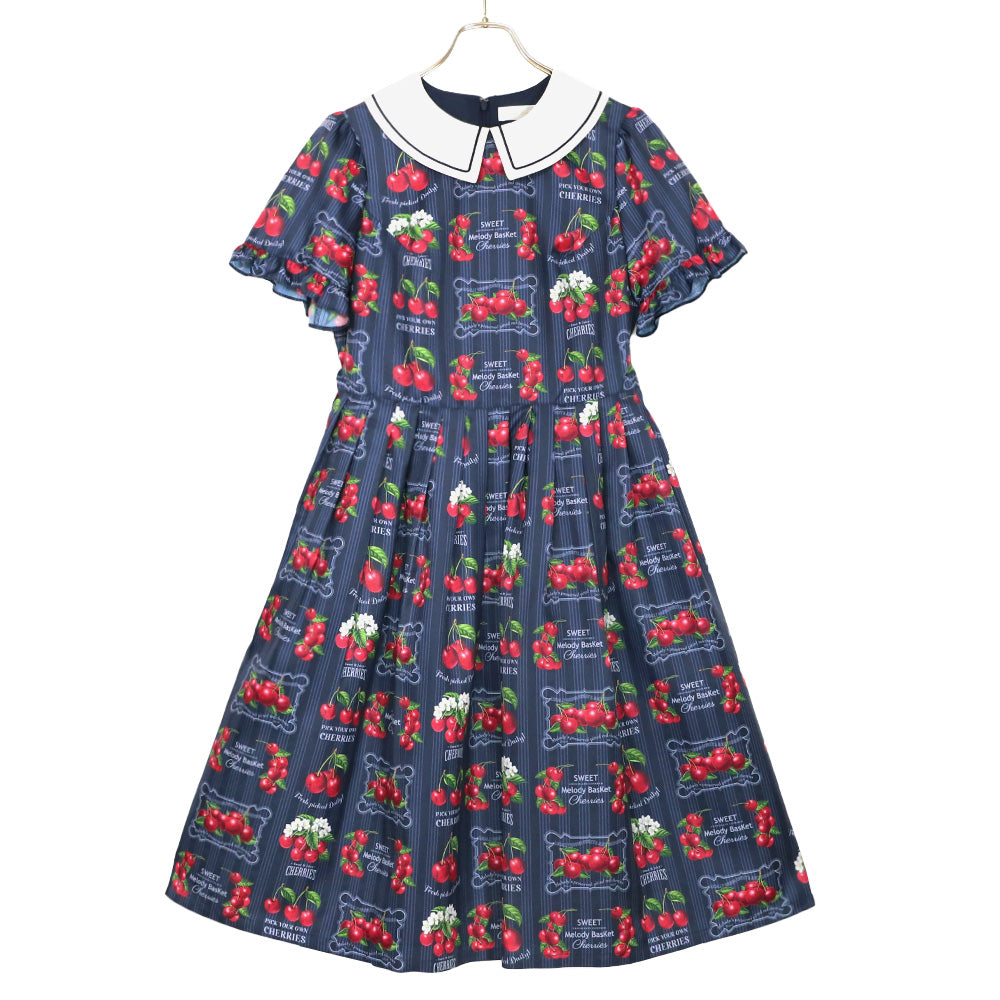 Fresh Cherry襟付きワンピース