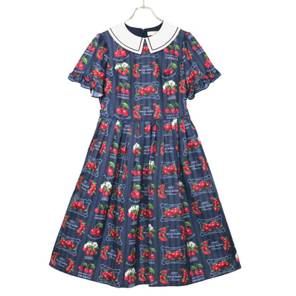 Fresh Cherry襟付きワンピース