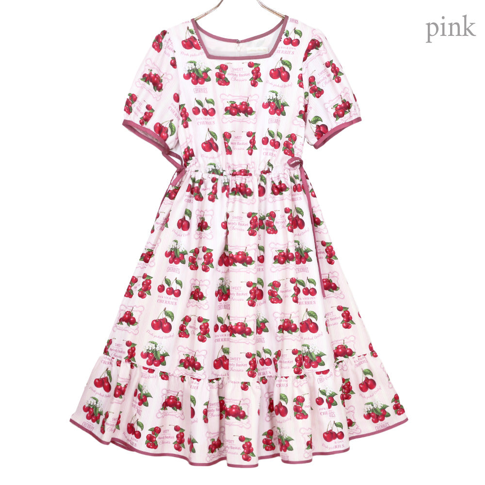 Fresh Cherryスクエアネックワンピース
