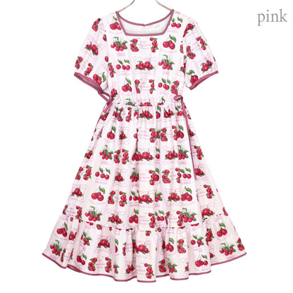 Fresh Cherryスクエアネックワンピース